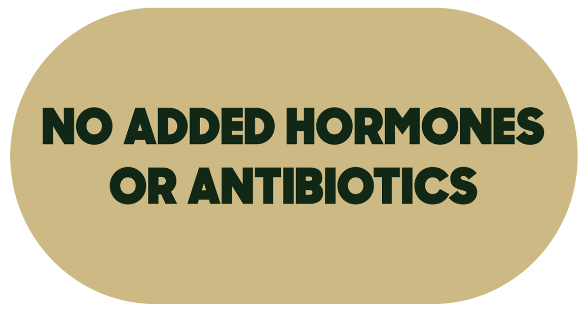 no hormones- green badge