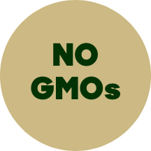 No GMO's Badge Green